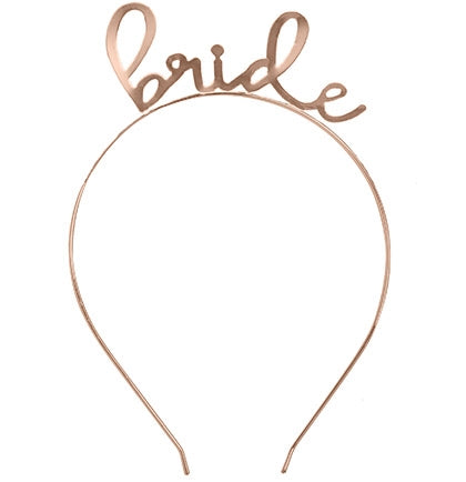 Lovely Bride Rose Gold Headband