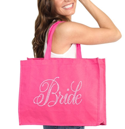 Flirty Bride Large Canvas Tote
