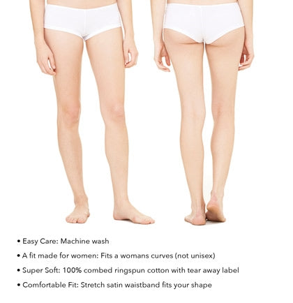 Silver Same Pen*s Forever White Cheeky Panty •