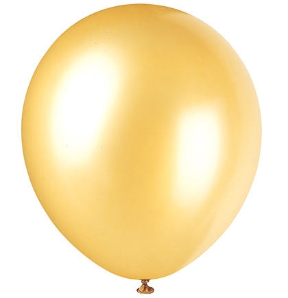 Pearlized Gold Party Balloons - Set of 8