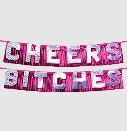 Cheers Bitches Bachelorette Party Banner