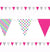 Bright Dots & Stripes Pennant Banner