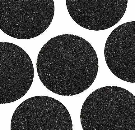 These set of eight 4" black sparkle coasters do more than protect the table...they also add sparkle and glam to any table! 