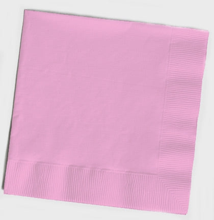 Solid Light Pink Cocktail Napkins