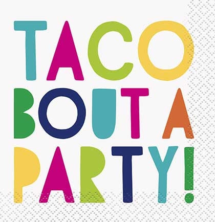 Taco Bout A Party Napkins - Set of 16