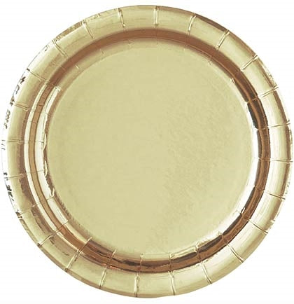 Gold Dinner Plates - Set of 16