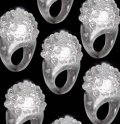 Bumpy Light Up Ring - Set of 12