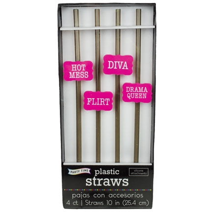 Diva Straws - Set of 12