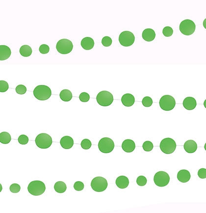 Lime Green Dot Garland