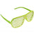 Having a neon or 80s themed bachelorette party? This plastic lime green shutter sunglasses is the perfect party favor to include in a goodie bag for the party guests!