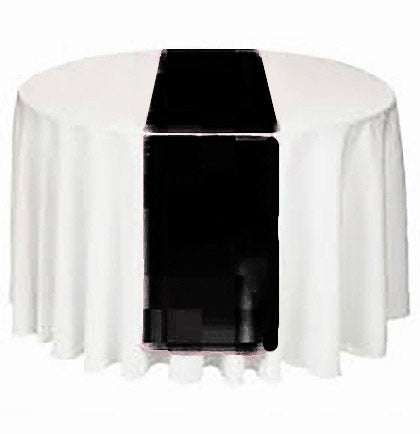 Add some glam to your Bachelorette Party tables with our fabulous Black Satin Table Runner! The 14"x 108" polyester table runner is long enough to fit a rectangular, square or round table.
