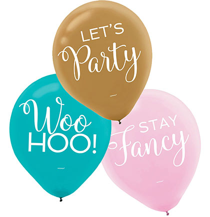 Let's Party Balloons - Set of 15