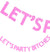 Let's Party Bitches Light Pink Glitter Banner Kit