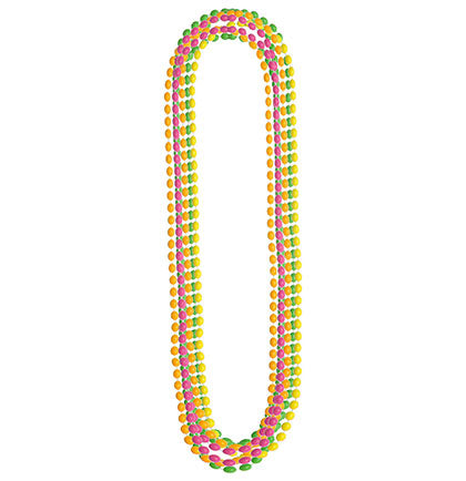 Neon Glow Party Bead Necklaces Set of 8