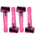 Hot Pink Willie Blowouts Set of 4