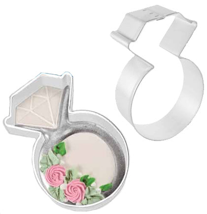 Wedding Ring Cookie Cutter 3.75"