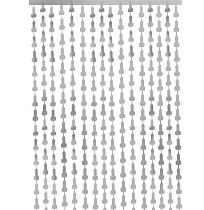 Pen*s Silver Fringe Curtain