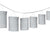 Having a luau style Bachelorette Party or Bridal Shower? This fun Silver Paper Lantern Garland is perfect for the party. The garland has eight accordion style paper lanterns.  Easy to hang against a wall, between two posts or outside between trees. 