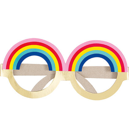 Rainbow Novelty Glasses - Set of 4