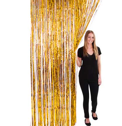 Gold Fringe Curtain