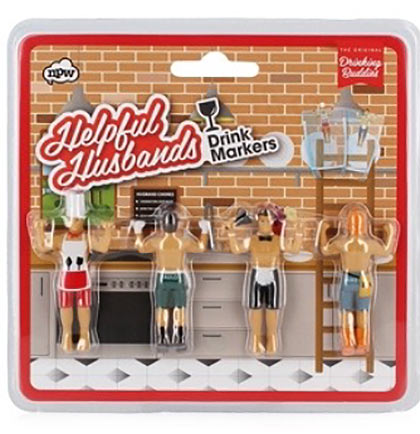 Helpful Husband Drink Markers - Set of 4