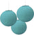 Turquoise Paper Lanterns Set of 3
