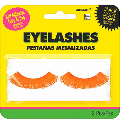 Bright Orange Eyelashes