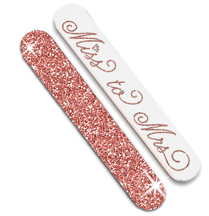 2pc Miss to Mrs. Rose Gold Nail File Set