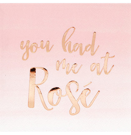 You Had Me at Rosé Cocktail Napkins