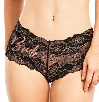 Bride Glam Rose Gold Lace Panty