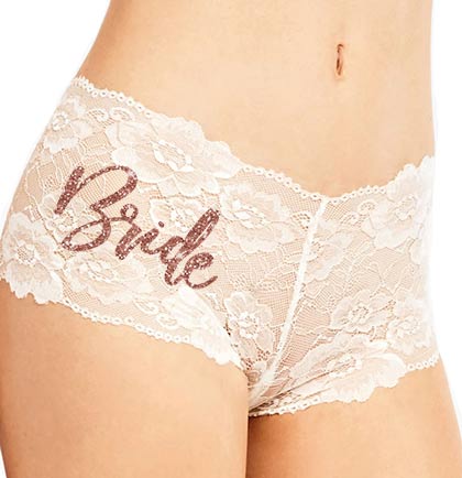 Bride Glam Rose Gold Lace Panty
