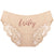 •Rose Gold Wifey Bikini Lace Trimmed Panty•