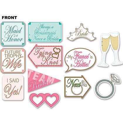 Wedding Shower Photo Props - 12pc