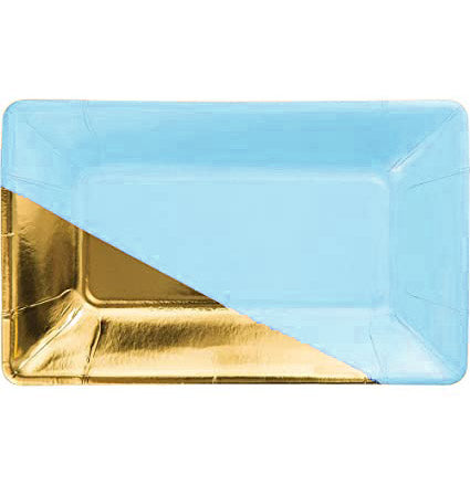 Blue & Gold Appetizer Plates