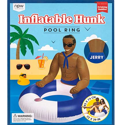 Inflatable Hunk Pool Ring - Jerry