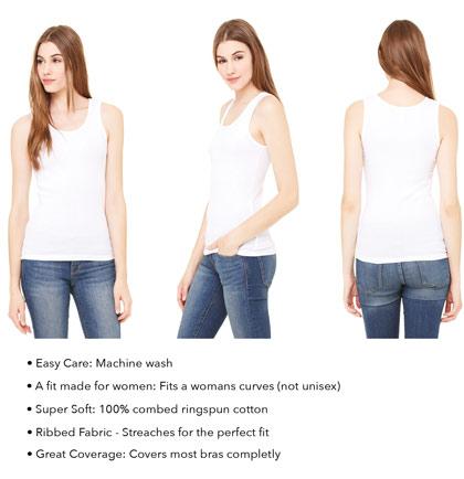 Bridesmaid Glam Rhinestone Tank Top: Light Blue