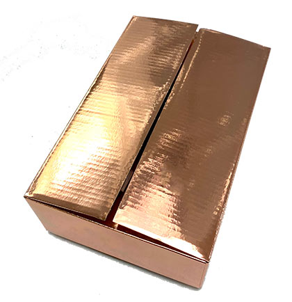 Small Rose Gold Metallic Box