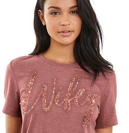 Rose Gold Wifey Rose Gold Tshirt