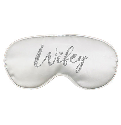 Silver Wifey Sleep White Mask