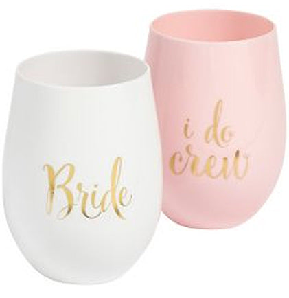 Bride Stemless Wine Glass