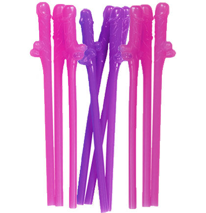 Pink Penis Straws