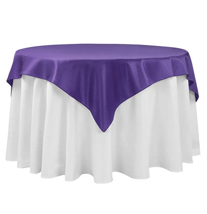 Purple Satin Table Topper