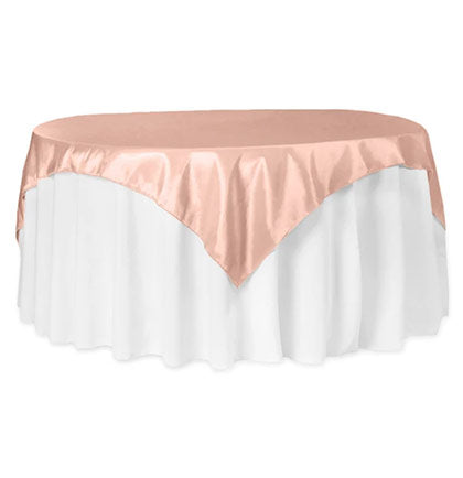 Rose Blush Satin Table Topper