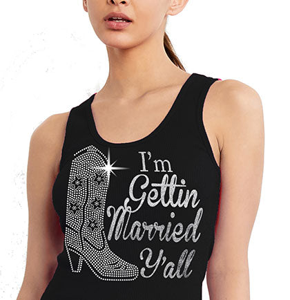 Silver I'm Gettin Married Y'all Tank