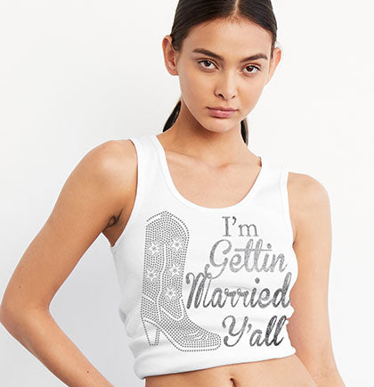 Silver I'm Gettin Married Y'all Tank