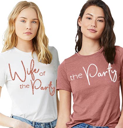 Wife of the Party Rose Gold Tee