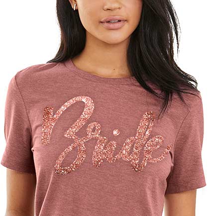 Rose Gold Glam Bride Rose Gold Tshirt
