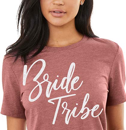 Bride Tribe White Glam Tee
