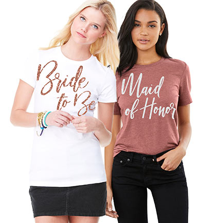 White Maid of Honor Glam Blush Tshirt