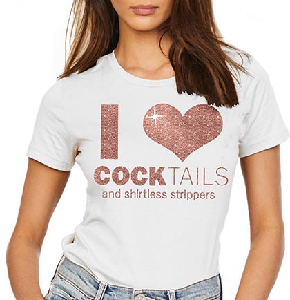 I ♥ COCKtails Tshirt